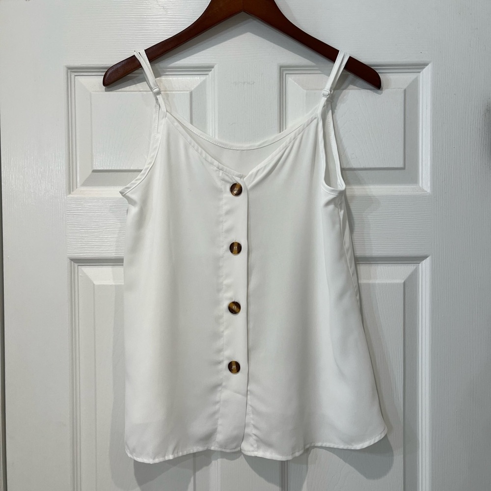 Button Down Flowy Tank